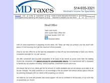 Tablet Screenshot of mdtaxes.ca